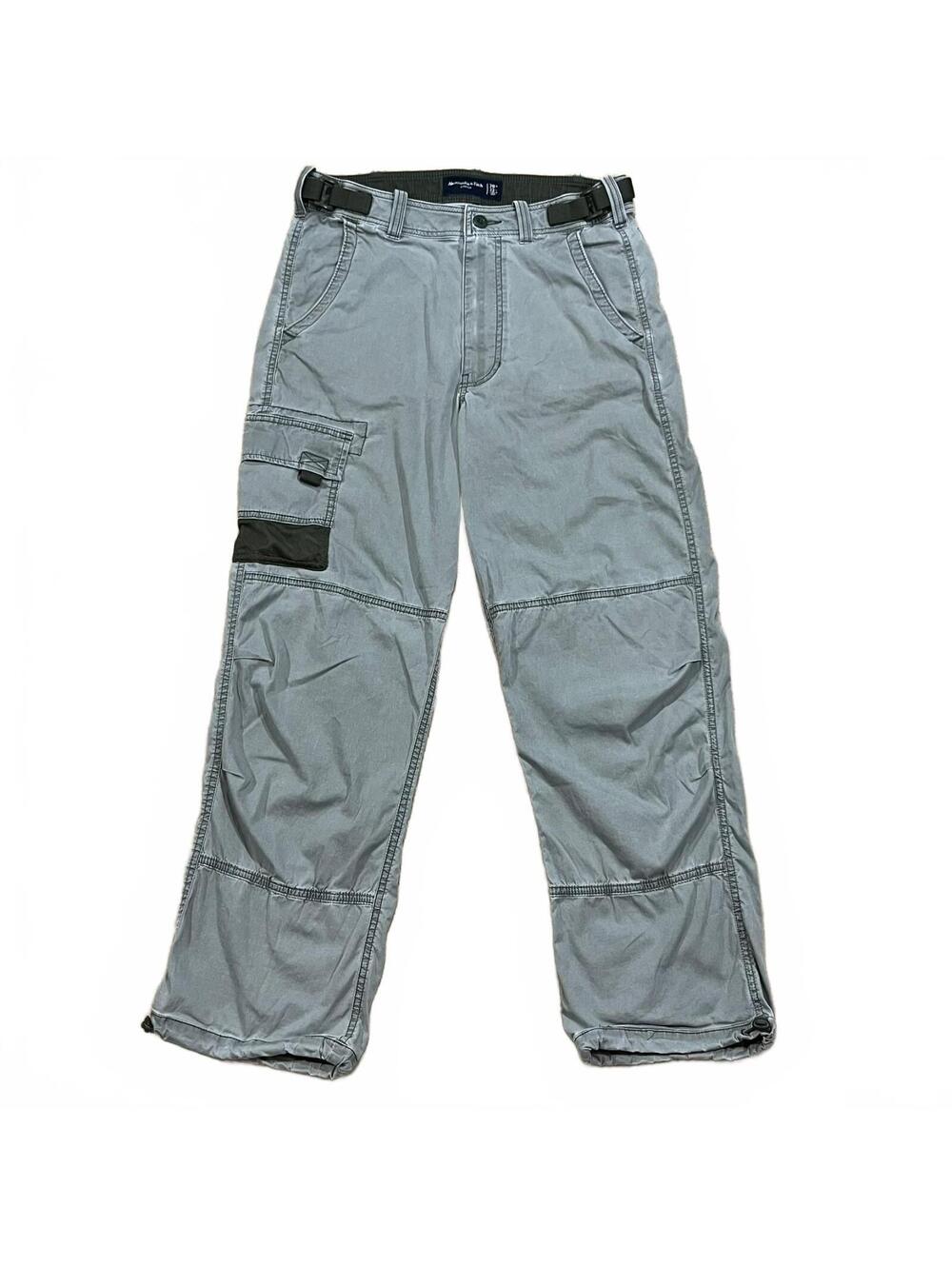 Abercrombie & Fitch Mens All Day Baggy Utility Pants Army Green Size 29x27